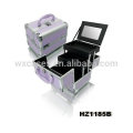 high quality professional aluminum cosmetic case with trays from China